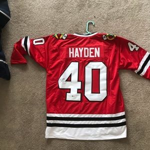 John Hayden Signed Chicago Blackhawks Jersey
